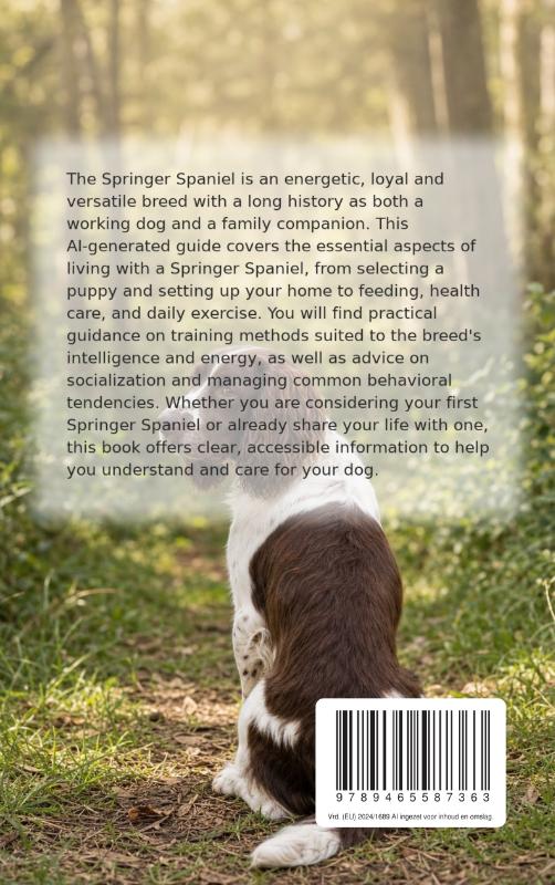 Achterkant van All About the Springer Spaniel