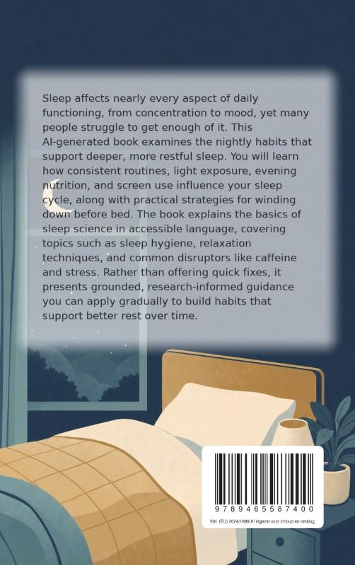 Achterkant van Sleep Better Starting Tonight