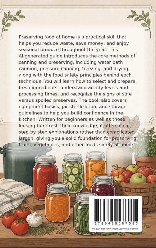 Achterkant van Preserving and Canning