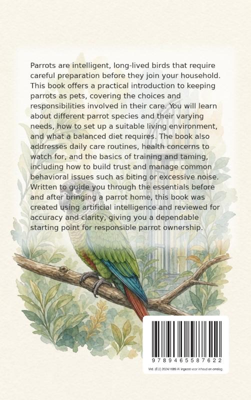 Achterkant van Parrots as Pets