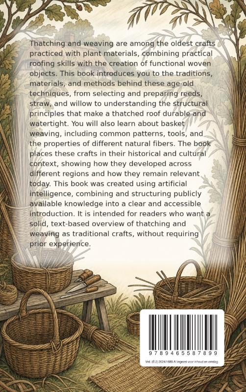 Achterkant van Thatching and Weaving