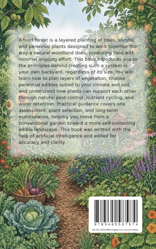 Achterkant van A Food Forest in Your Backyard