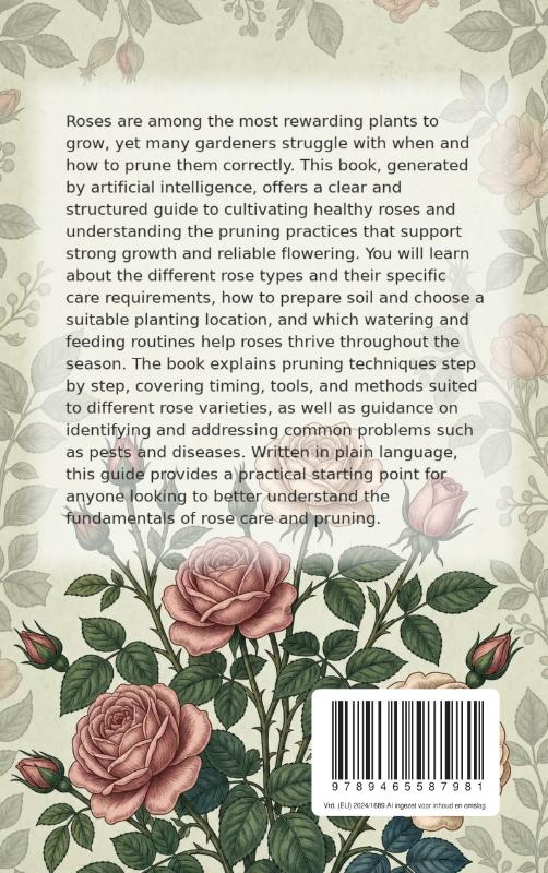 Achterkant van Growing and Pruning Roses
