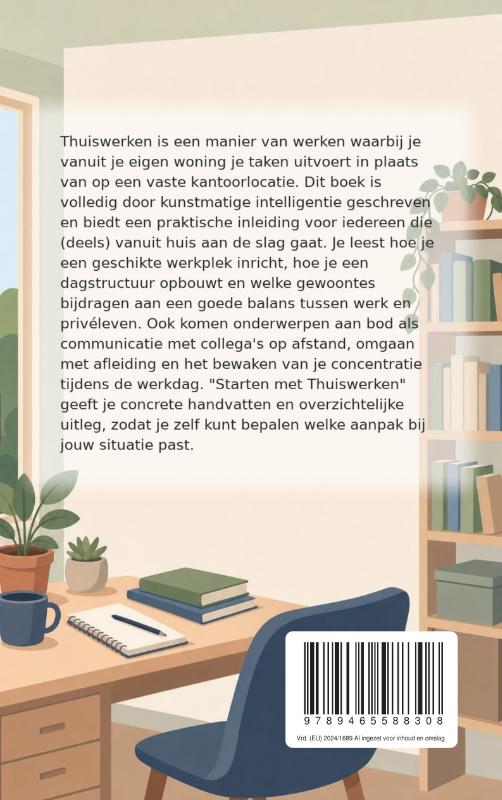 Achterkant van Starten met Thuiswerken