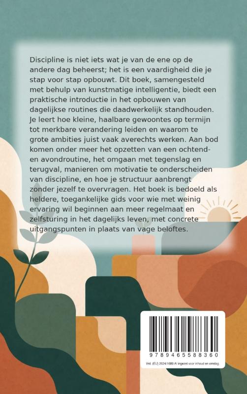 Achterkant van Dagelijkse Discipline voor Beginners