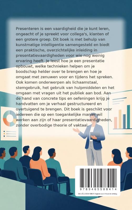Achterkant van Presentatievaardigheden voor Beginners