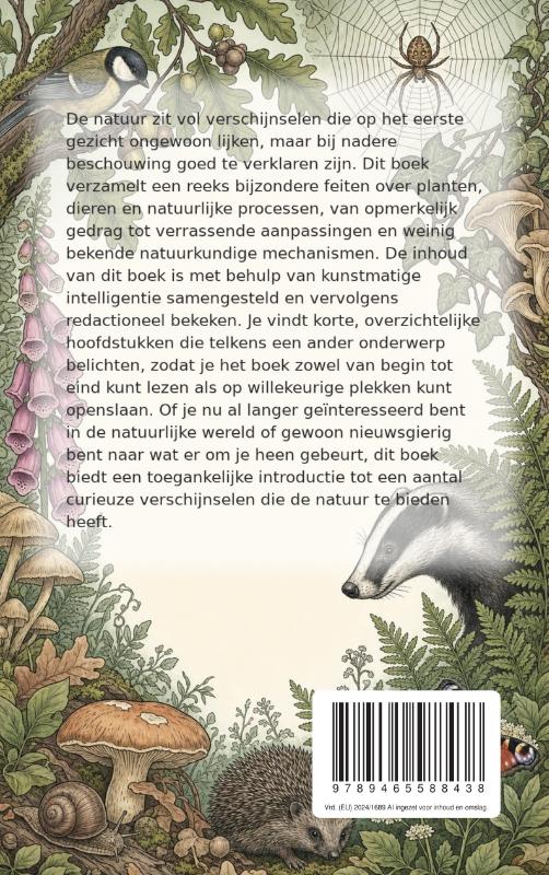 Achterkant van Bijzondere Feiten over de Natuur