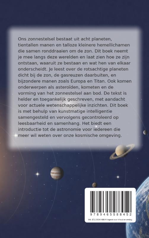 Achterkant van De Fascinerende Wereld van het Zonnestelsel
