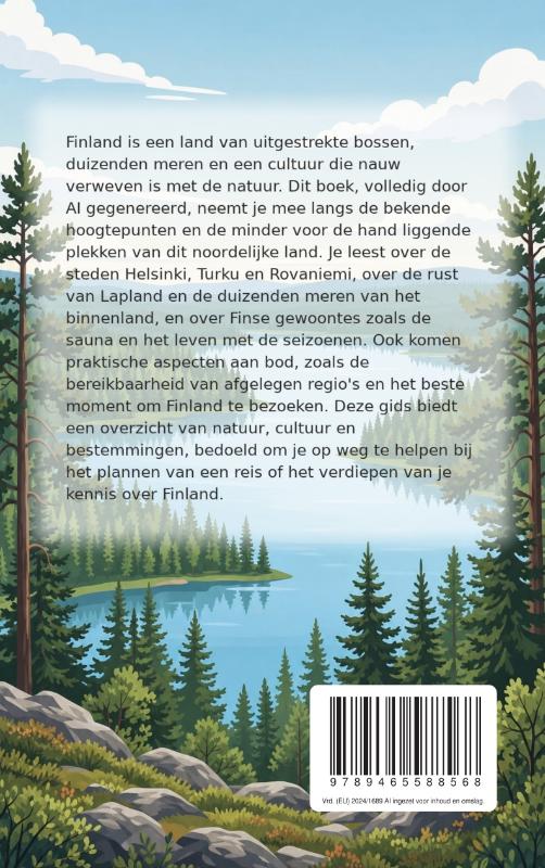 Achterkant van Ontdek Finland