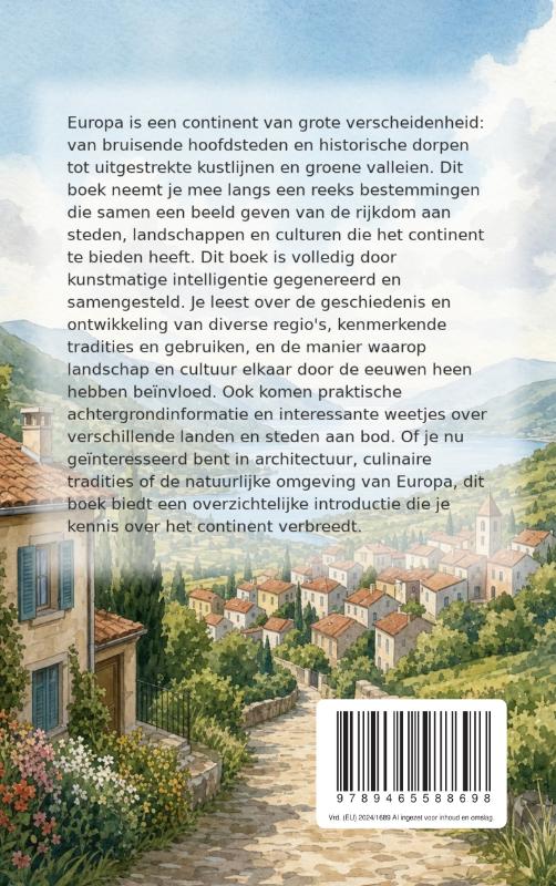 Achterkant van Ontdek Europa