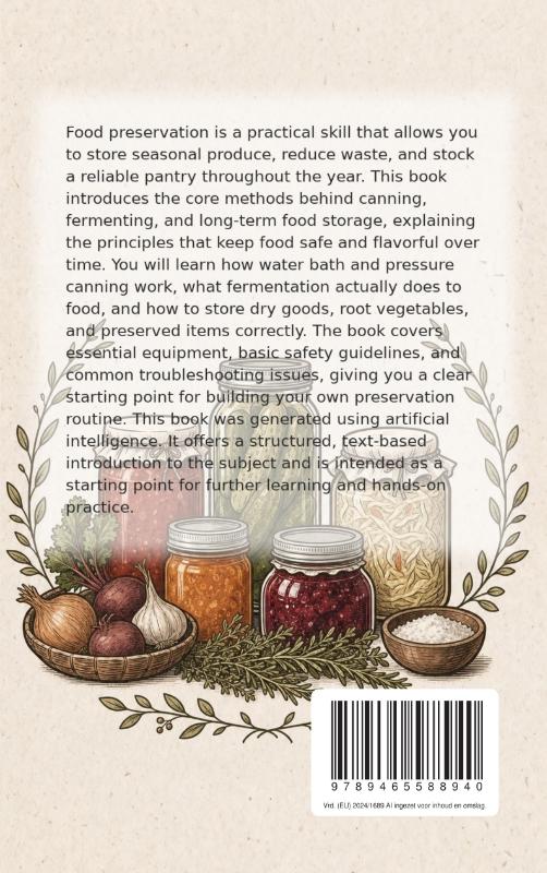Achterkant van The Art of Preserving