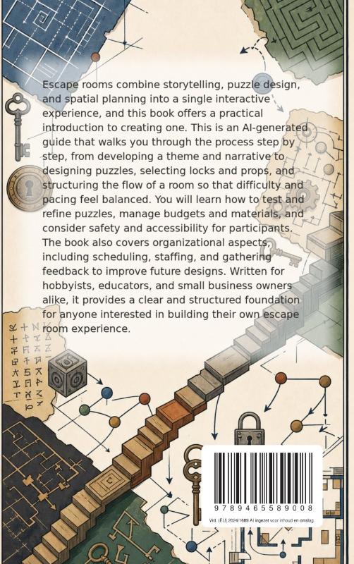 Achterkant van The Art of Escape: Build Your Own Escape Room