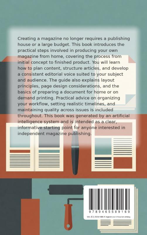 Achterkant van Publishing Your Own Magazine at Home