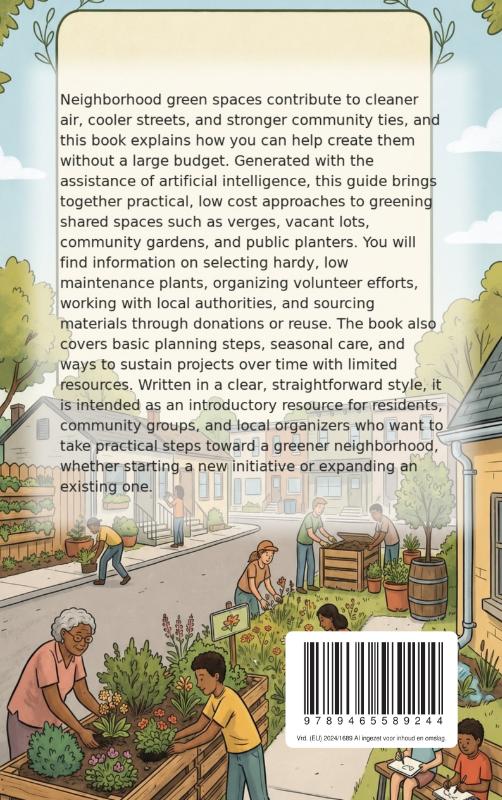Achterkant van Greening Your Neighborhood Without Big Investment