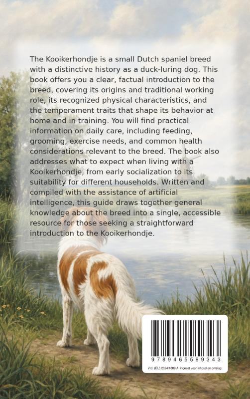 Achterkant van All About the Kooikerhondje