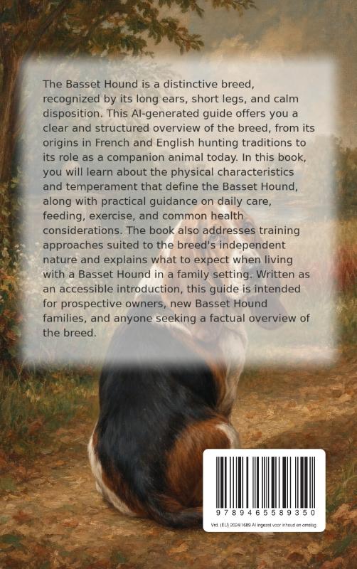 Achterkant van All About the Basset Hound