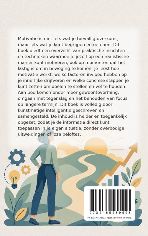 Achterkant van Het Kleine Boek over Zelfmotivatie