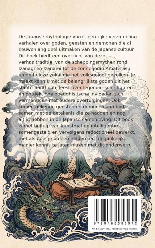 Achterkant van Japanse Mythologie