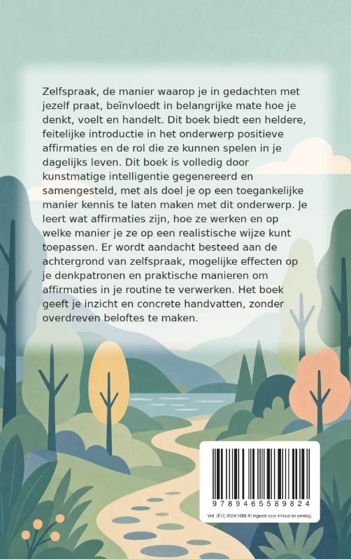 Achterkant van Positieve Affirmaties Ontdekken