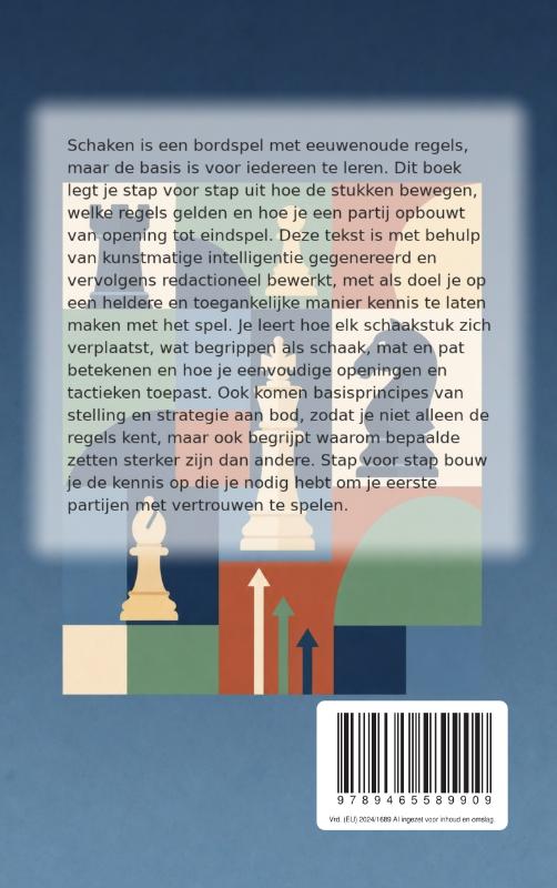 Achterkant van De Complete Beginnersgids voor Schaken
