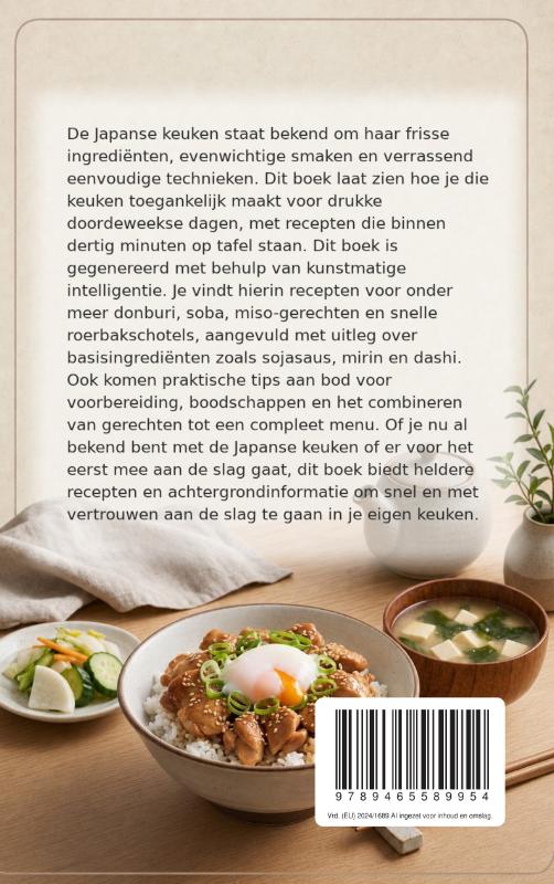 Achterkant van Snelle en Eenvoudige Japanse Maaltijden