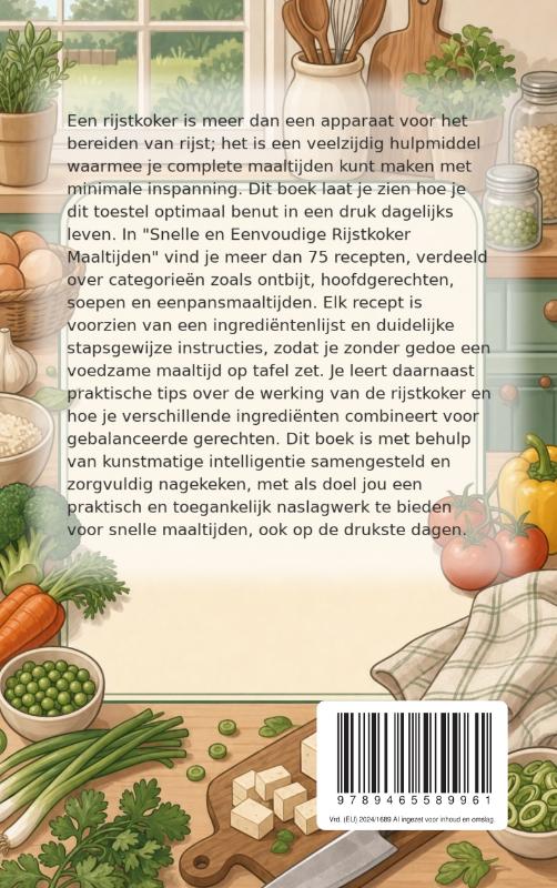 Achterkant van Snelle en Eenvoudige Rijstkoker Maaltijden