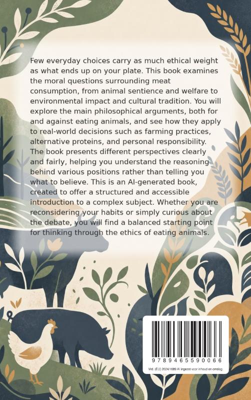 Achterkant van The Ethics of Eating Animals