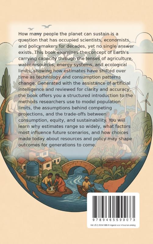 Achterkant van How Many People Can the Earth Support