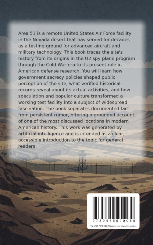 Achterkant van The Secrets of Area 51