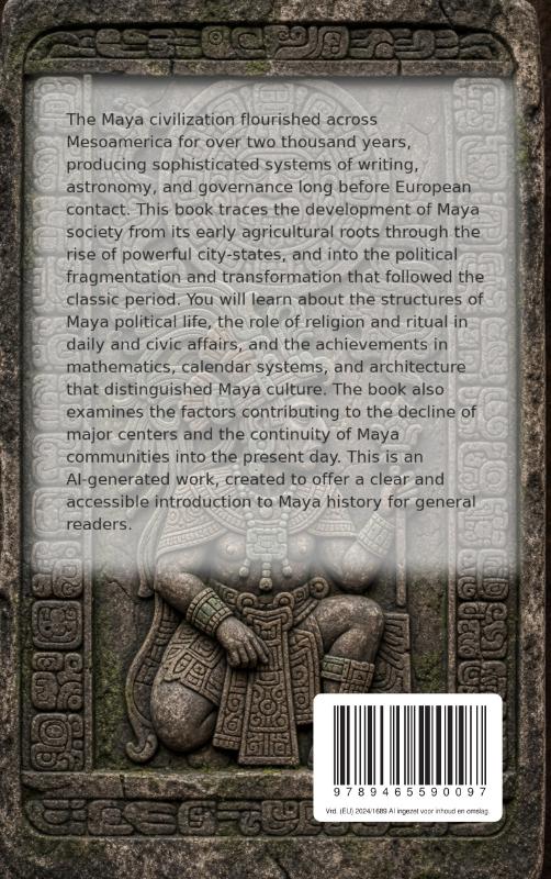 Achterkant van The Maya Empire