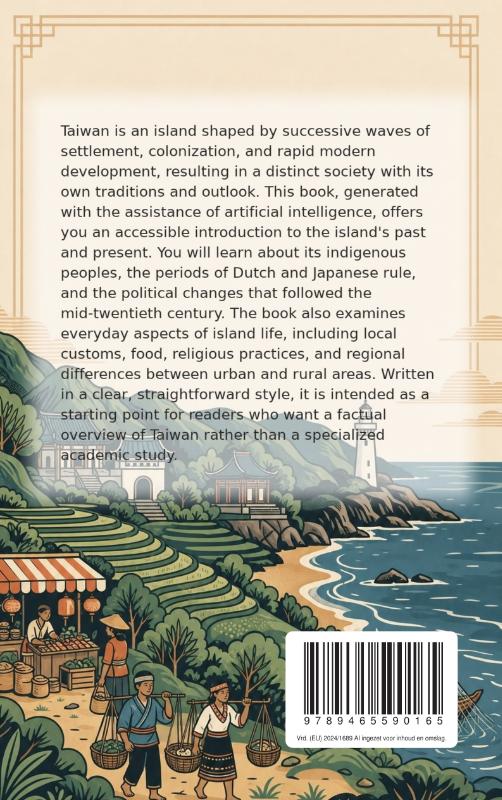 Achterkant van Discovering Taiwan