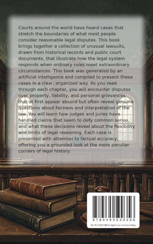 Achterkant van The Strangest Lawsuits Ever