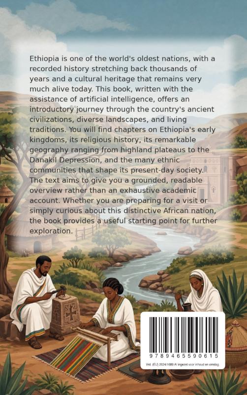 Achterkant van Discovering Ethiopia