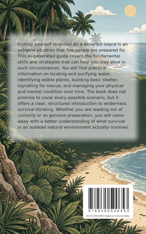 Achterkant van How to Survive on a Deserted Island