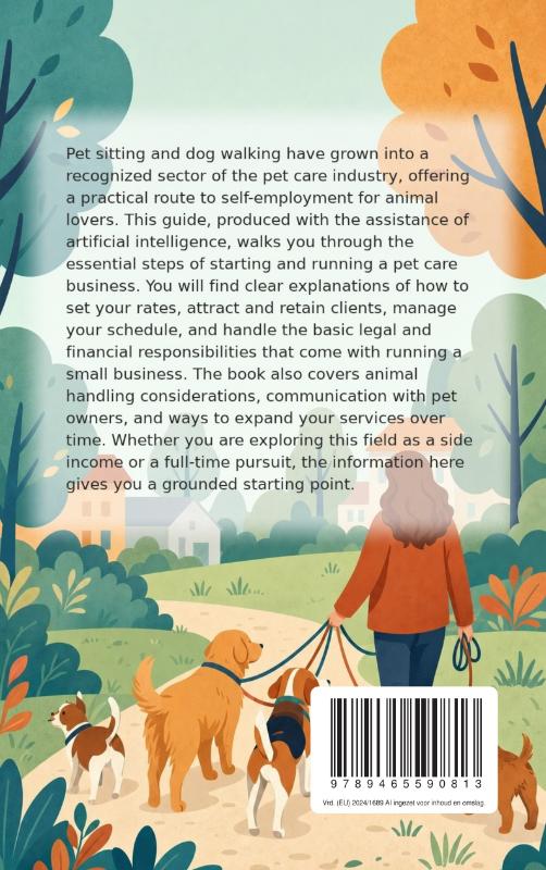 Achterkant van Making Money with Pet Sitting and Dog Walking