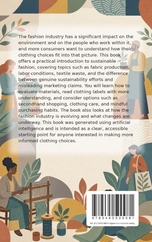 Achterkant van Sustainable Fashion Choices