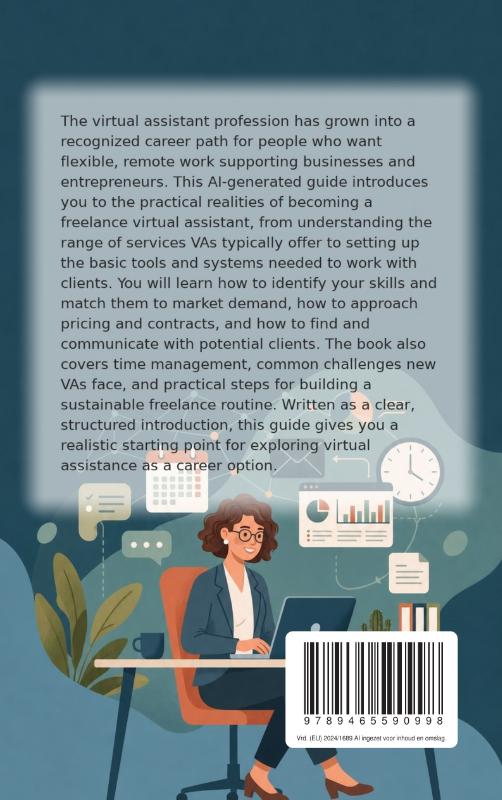 Achterkant van Becoming a Virtual Assistant