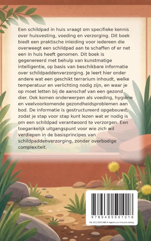 Achterkant van Schildpaddenverzorging voor Beginnende Eigenaren