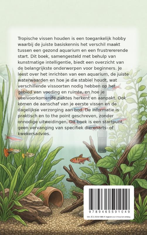 Achterkant van De Beginnersgids voor Tropische Vissen