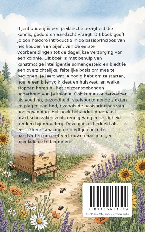 Achterkant van De Beginnersgids voor Bijenhouderij