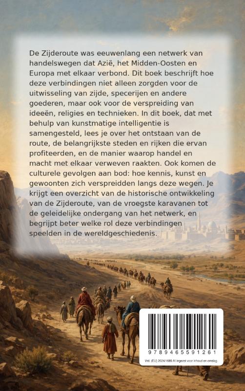 Achterkant van Het Fascinerende Verhaal van de Zijderoute