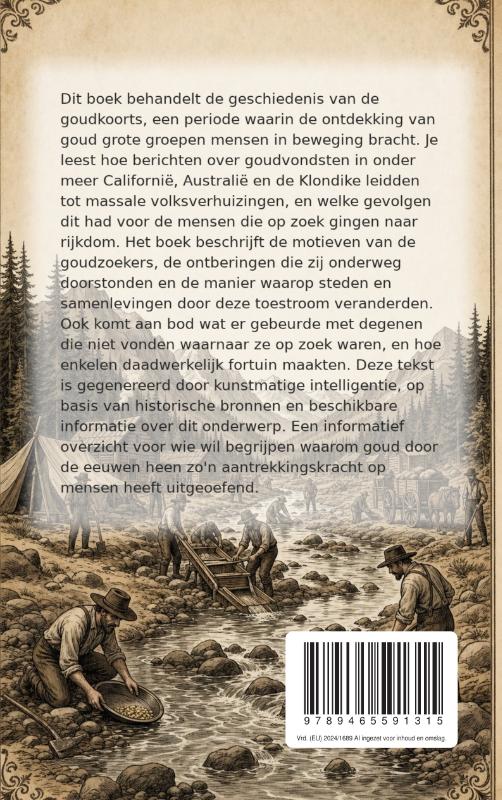 Achterkant van Het Fascinerende Verhaal van de Goudkoorts