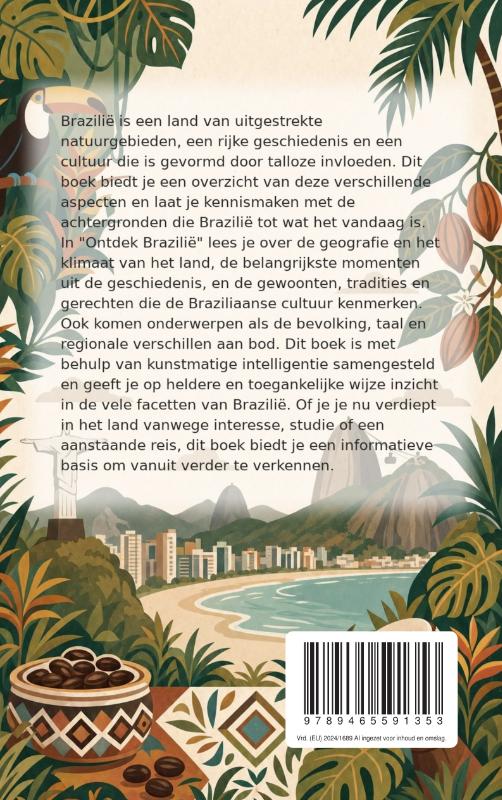 Achterkant van Ontdek Brazilië