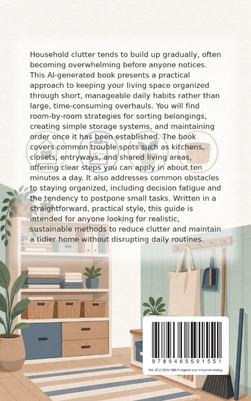 Achterkant van Organize Your Home in Ten Minutes