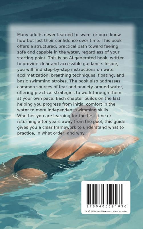 Achterkant van Learning to Swim as an Adult