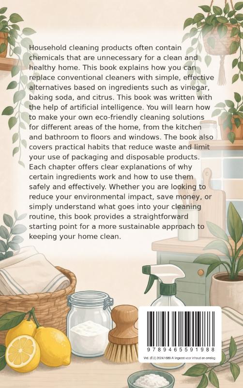Achterkant van Sustainable Cleaning at Home