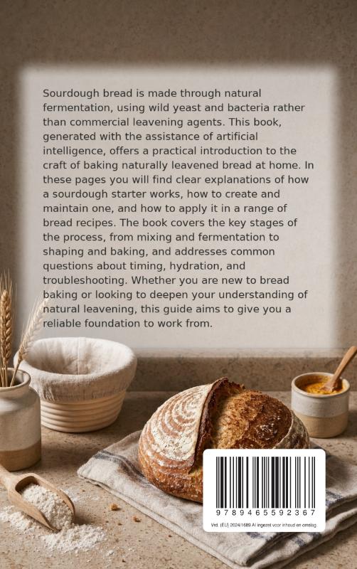 Achterkant van All About Sourdough