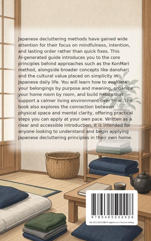 Achterkant van Decluttering with the Japanese Method