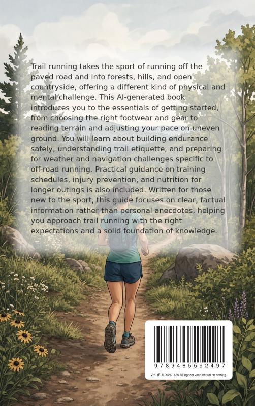 Achterkant van Trail Running for Beginners