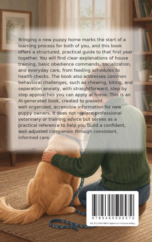 Achterkant van Raising Your Puppy Step by Step